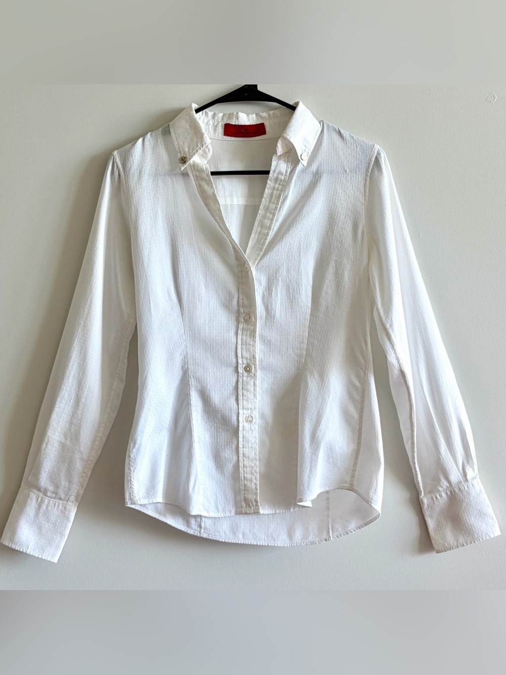 Carolina Herrera White Button-Down Blouse